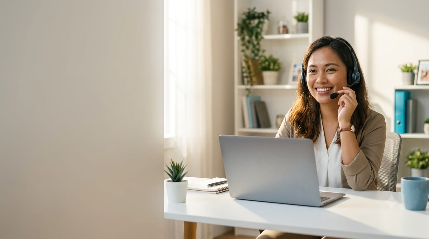 The Remote Workmate team together in a bright modern office